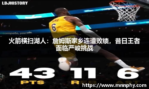 火箭横扫湖人：詹姆斯家乡连遭败绩，昔日王者面临严峻挑战